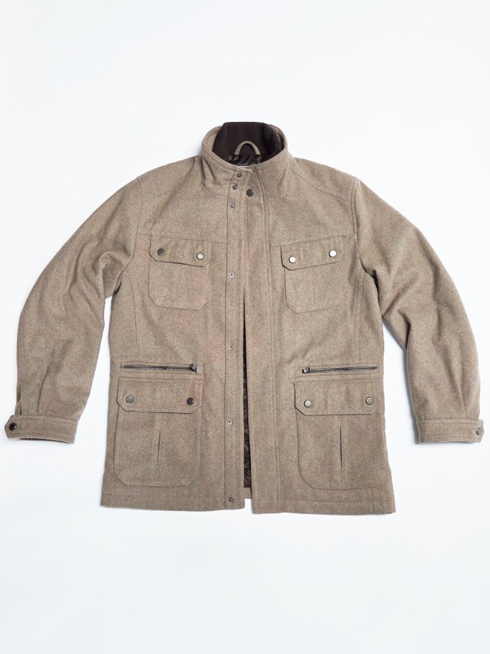 Michael Kors  |  Men's Wool Blend Field Coat - Taupe